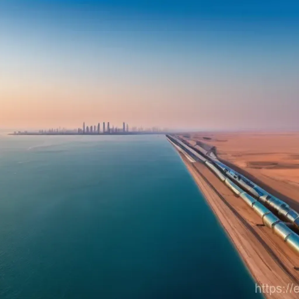투르크메니스탄과 유럽 관계 - **"Central Asian Energy Artery to Europe"**
A wide-angle, cinematic shot depicting a powerful, f...