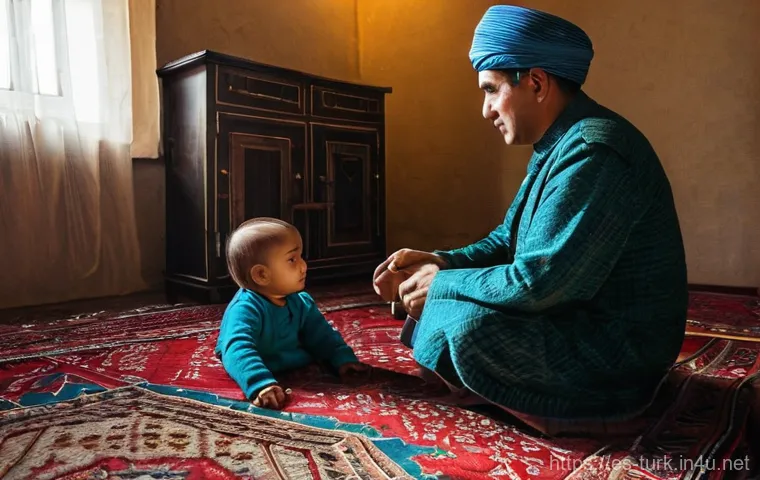 투르크메니스탄에서의 사회적 운동 - **Shared Stories in a Vibrant Market**
    "An elderly Turkmen woman, distinguished by her tradition...