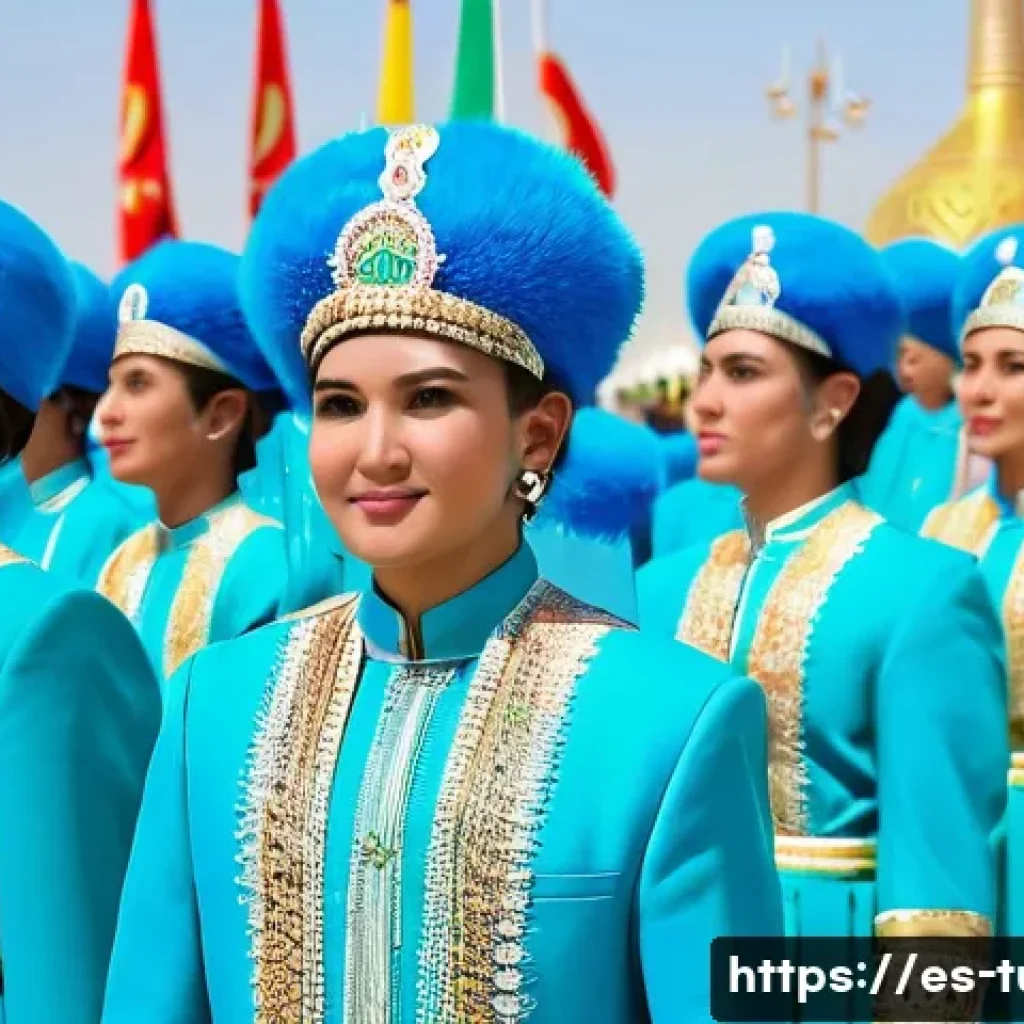 투르크메니스탄 독립기념일 - **"A vibrant Independence Day parade in Ashgabat, Turkmenistan. Thousands of Turkmen citizens, men a...