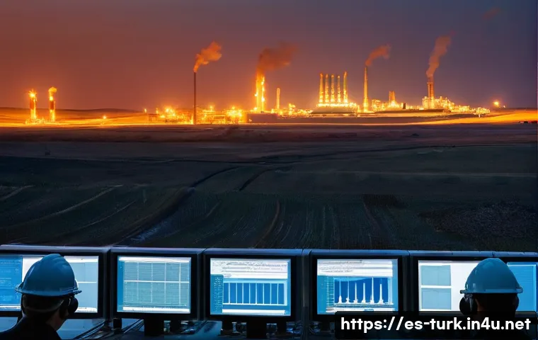 투르크메니스탄 주요 수출품 - **Prompt 1: Turkmenistan's Energy Powerhouse**
    "A vast, sprawling natural gas field in Turkmenis...